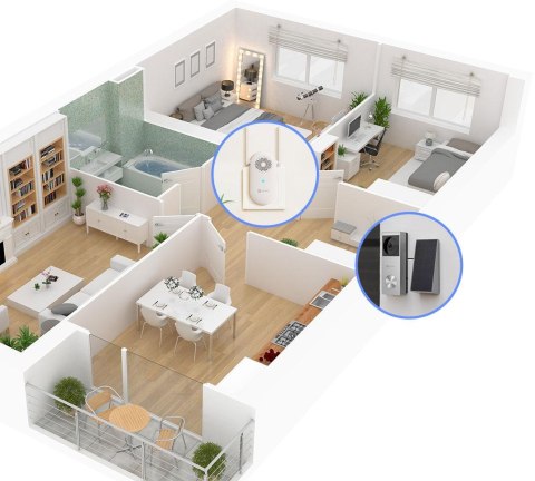 Dzwonek wideo Ezviz HP3 Pro 3MPx z panelem solarnym